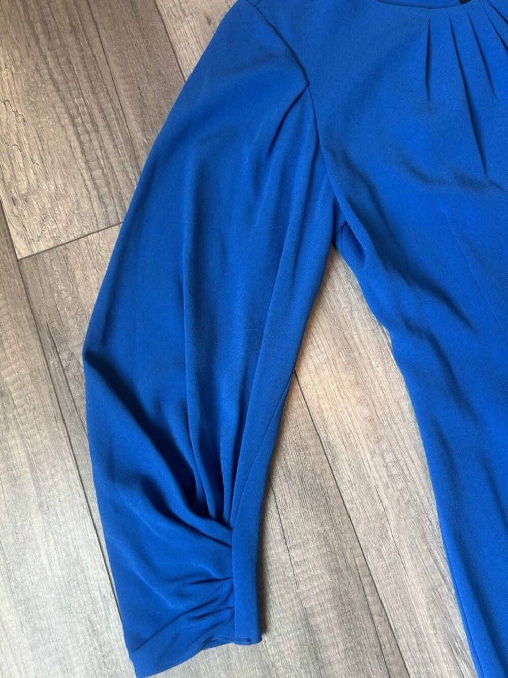 Kobi Halperin Jemima Dress 8 Blue Teal Pleated Long Sleeve NWT Graduation New - Picture 9 of 16